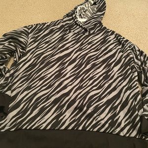 Animal print hoodie